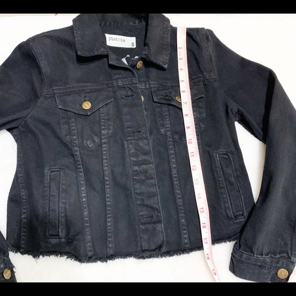 Pistola BRANDO CROP DENIM JACKET - WHITE LIES - Picture 8 of 8